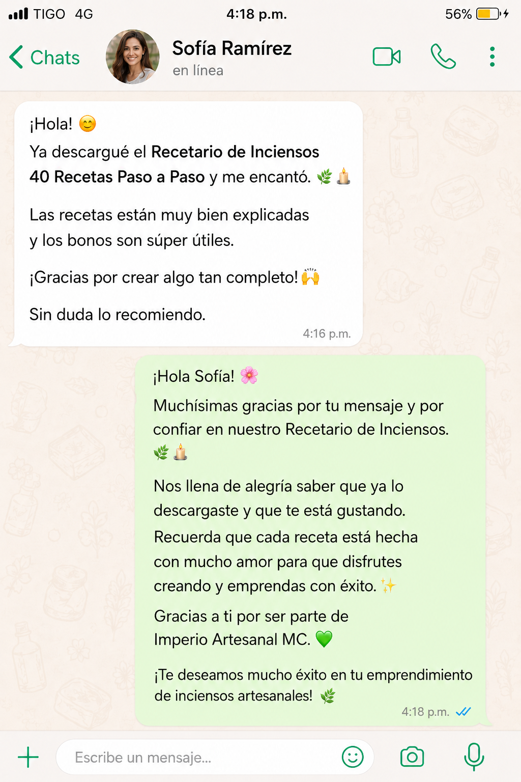 Testimonio de alumno 1
