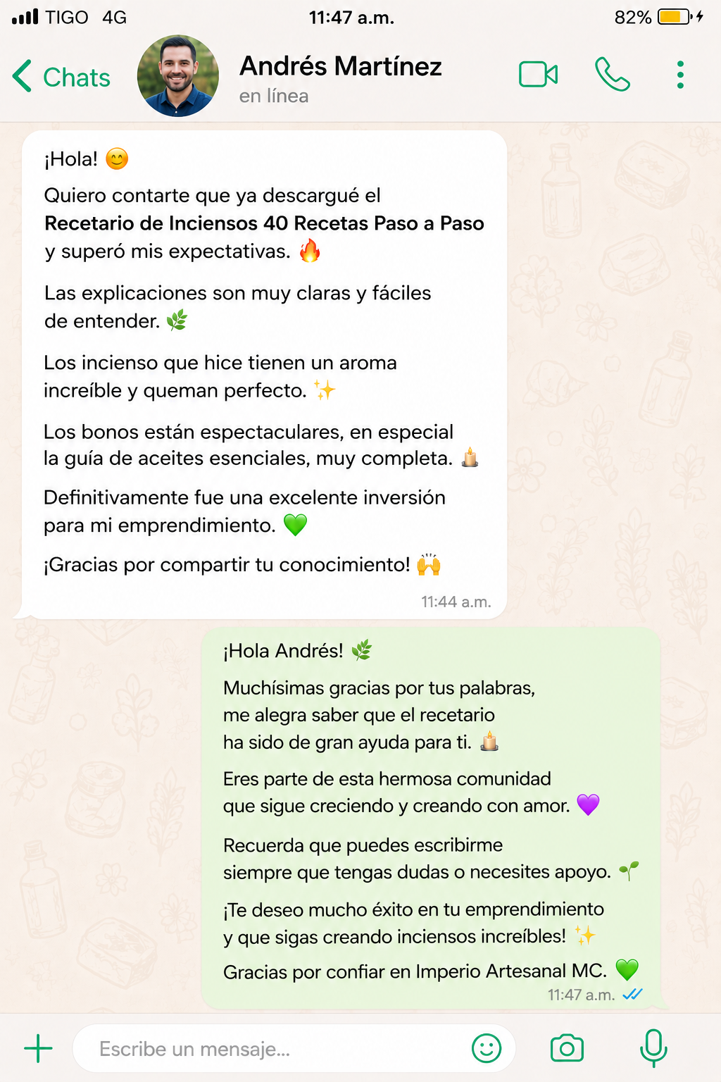 Testimonio de alumno 3